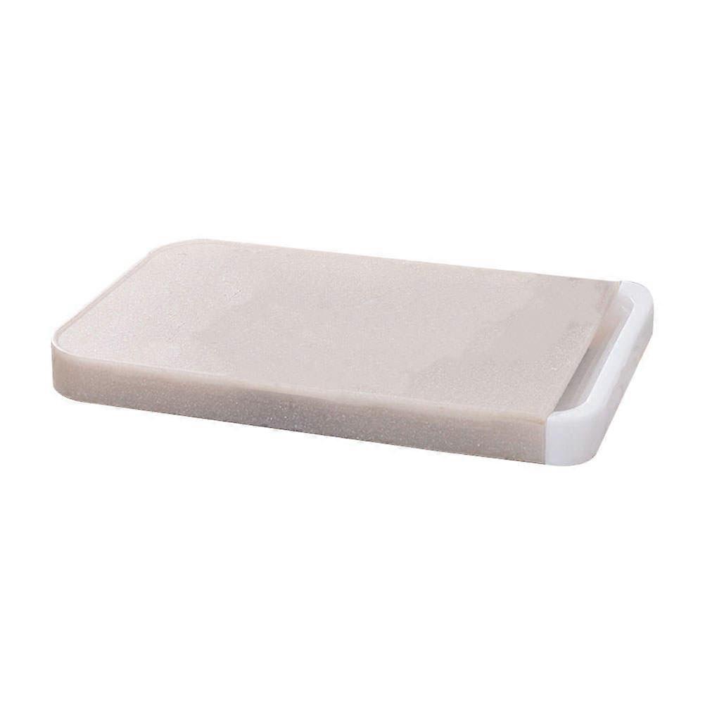 Practical Cutting Board with Drawer for Kitchen Use Beige PP Material 7.8x11.8 Inches