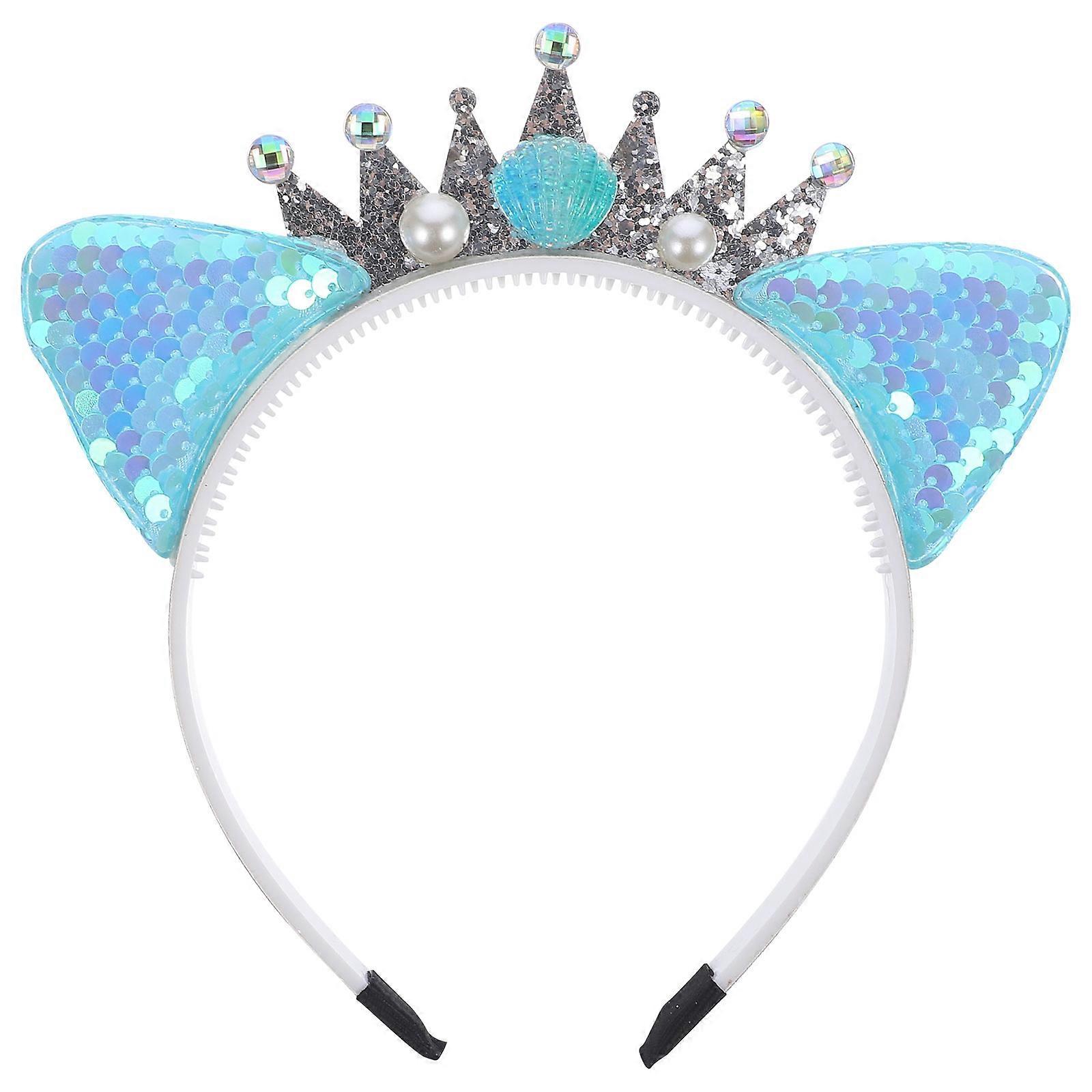 Kitten Ears Sequin Design Attractive Appearance for Girls 1Pack