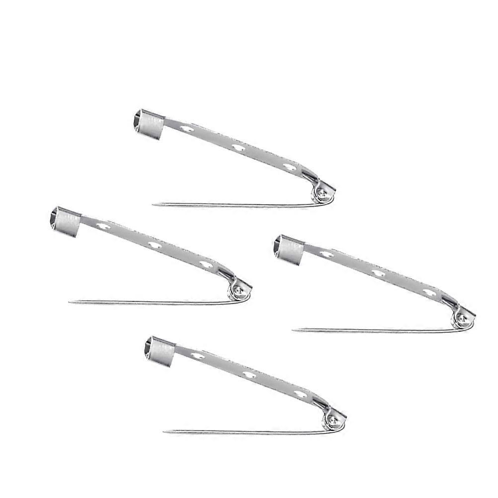 Lock Pin Backs Brooch Premium Alloy Material Corsage Name Badges 4cm 50Pcs