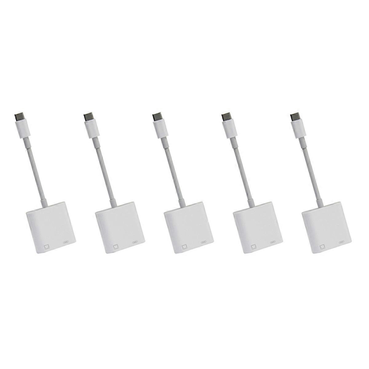 5X Type C OTG Ethernet Adapter USB C to RJ45 Ethernet LAN Wired Network Converter 100Mbs for Type C