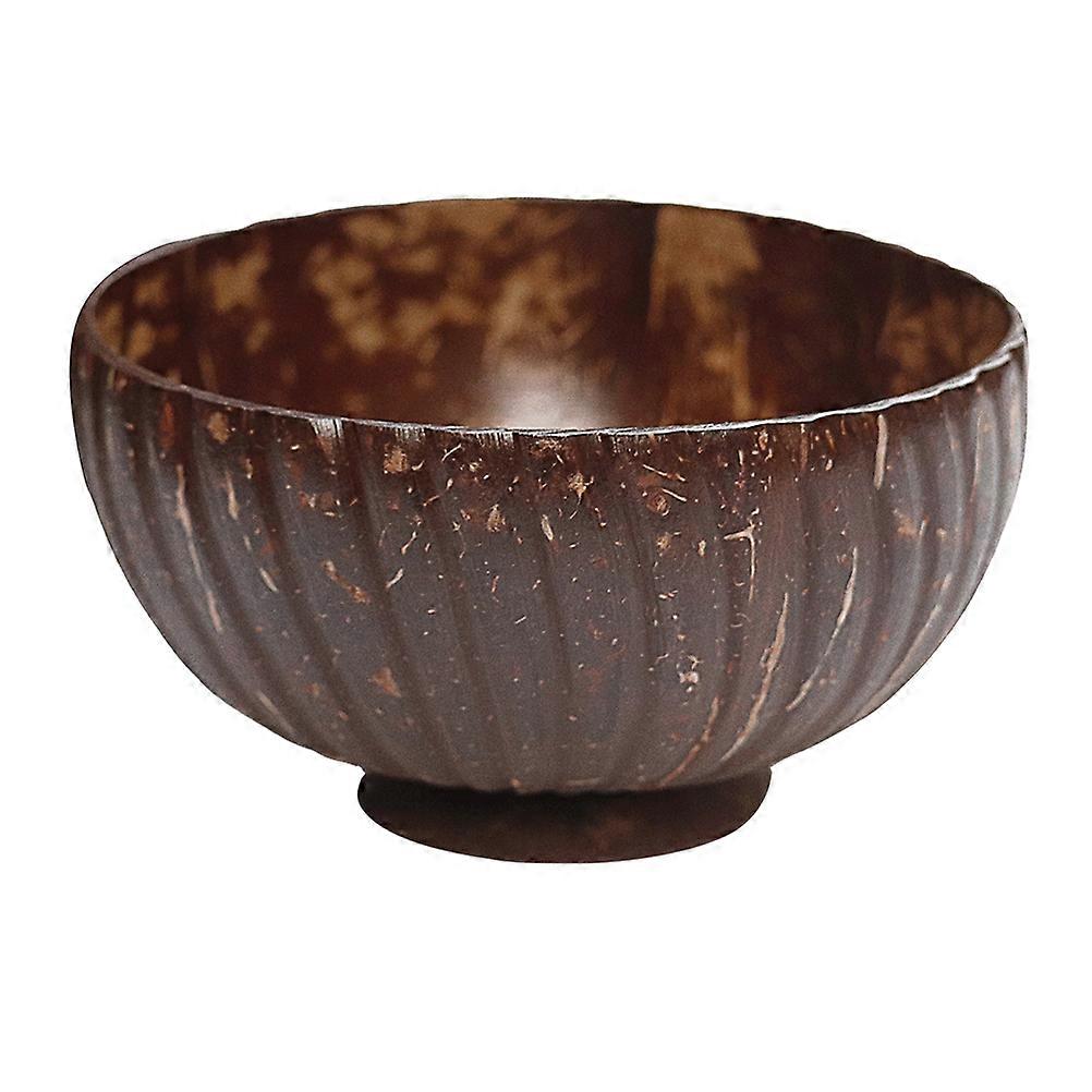 Small Salad Bowls Coconut Shell Bowls for Snacks and Beverages 12.5X12.5X7CM 1Set