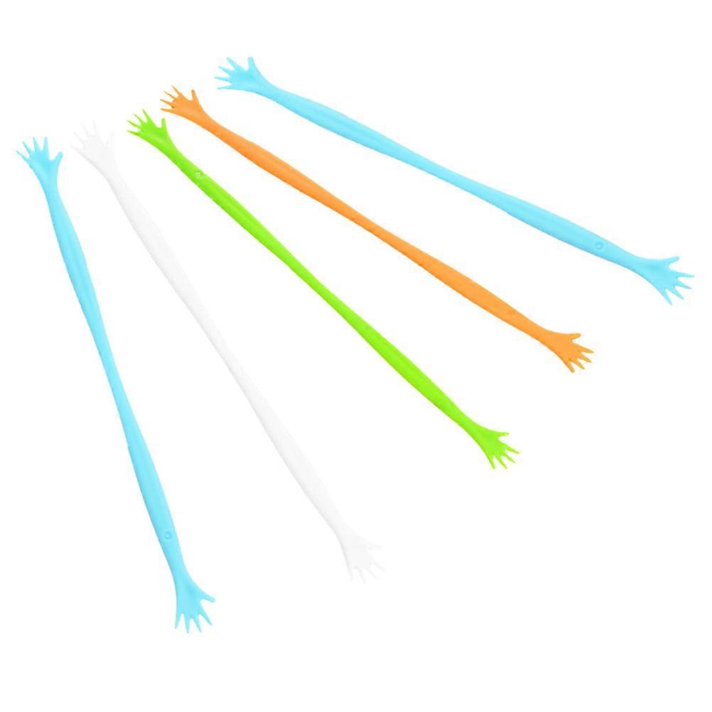 Reusable Swizzle Sticks Beverage Stick For Home Use Simple .5x1.8x0.5 Cm Mixing 5Pcs