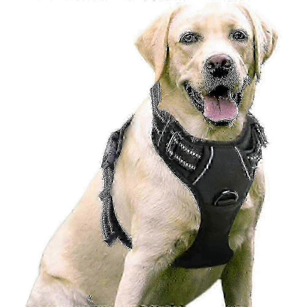 Hamul pentru câini fără tragere Ham reglabil pentru animale de companie căptușit pentru dresaj sau mers pe jos pentru câini mari - JV