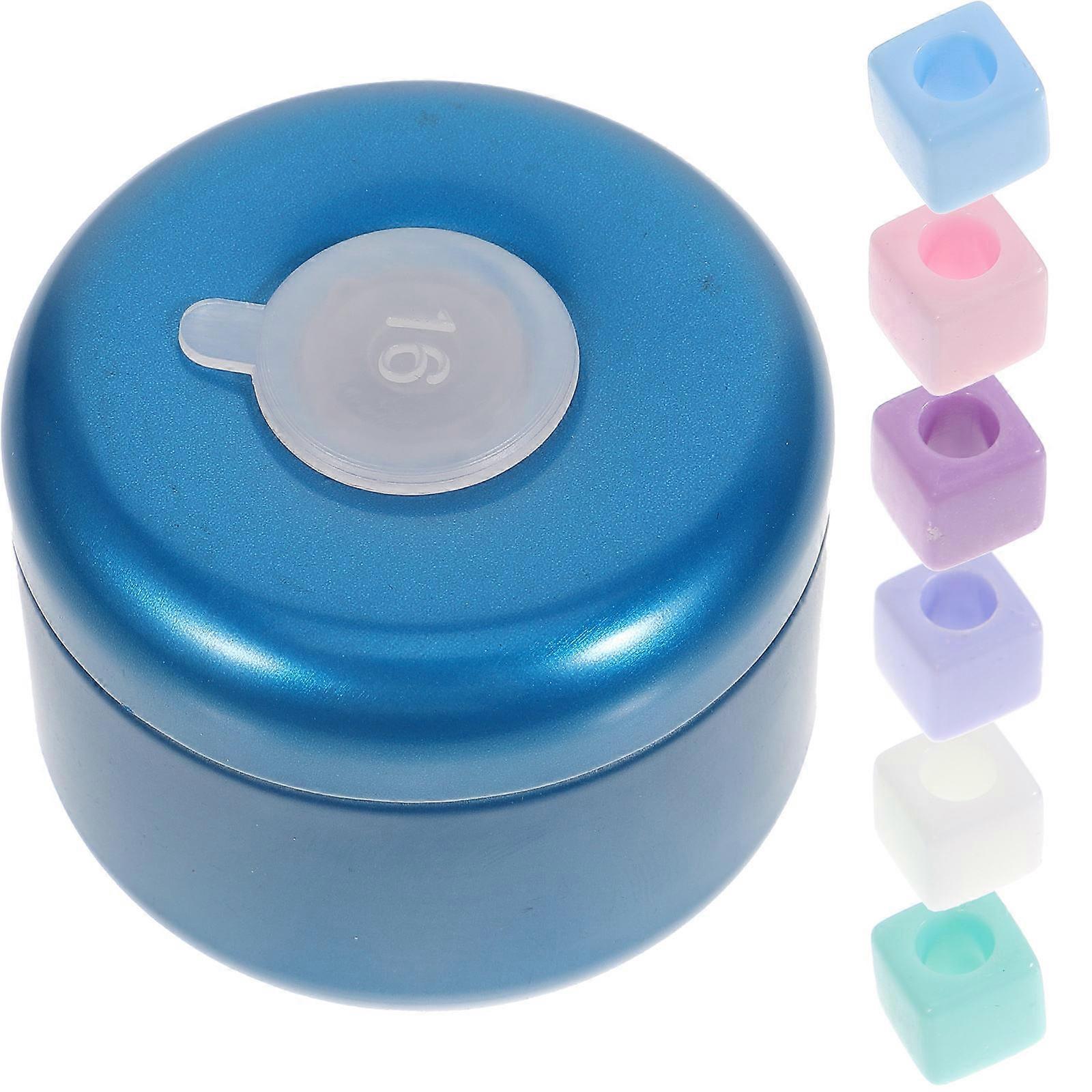 Parrot Toy Training Equipment for Small and Medium-sized Birds Indoor Use 2.1×2.1×1.7in Colorful Acrylic Jar
