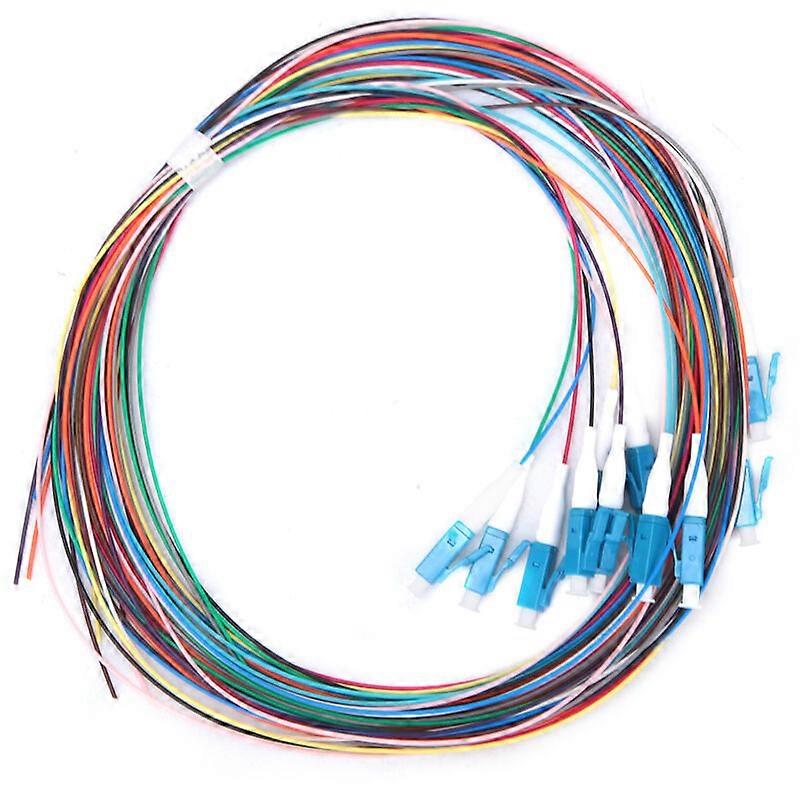 Fibre optique en queue de cochon 12 fibres LC/UPC monomode avec faible perte d’insertion 1,5m