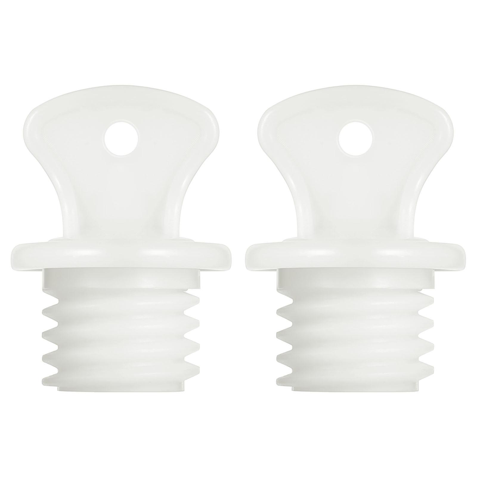 Warmwaterdop Vervangende Stopper Warmtebehoud 2 Stuks Wit Rubber