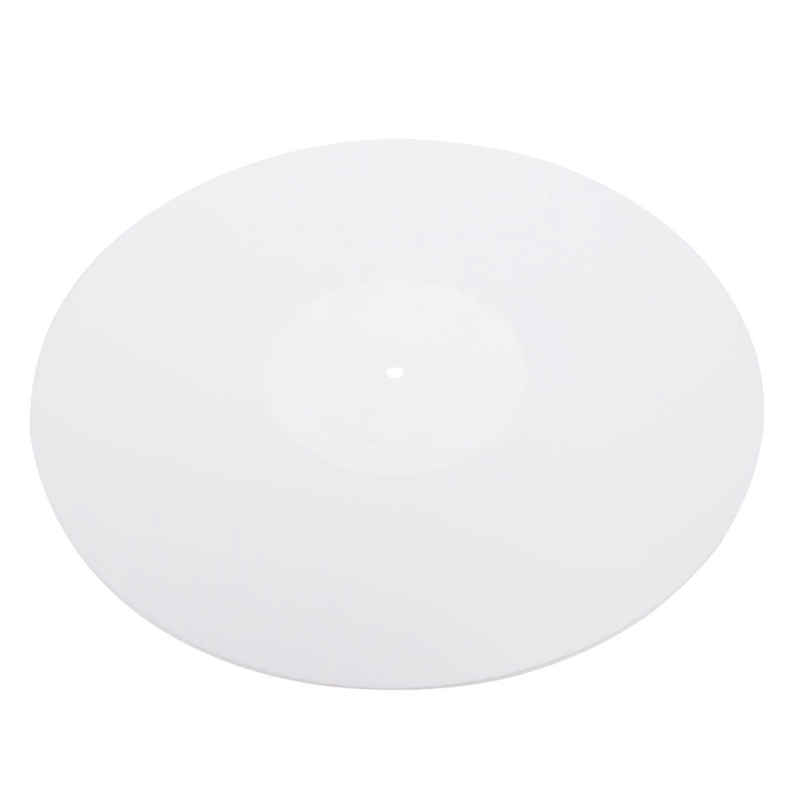 Vinyl Record Protective Mat for Home Use Acrylic Material Neutralizes Movement Anti Static White 1pc