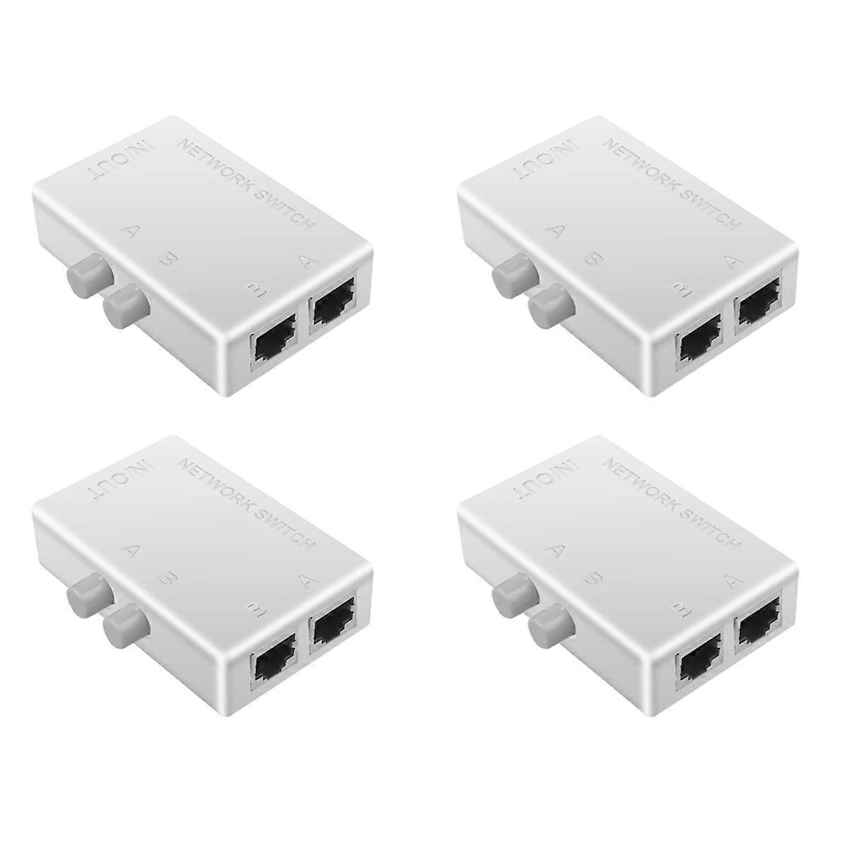 RJ45 Network Switch 2 Port LAN Ethernet Network Box Switcher RJ45