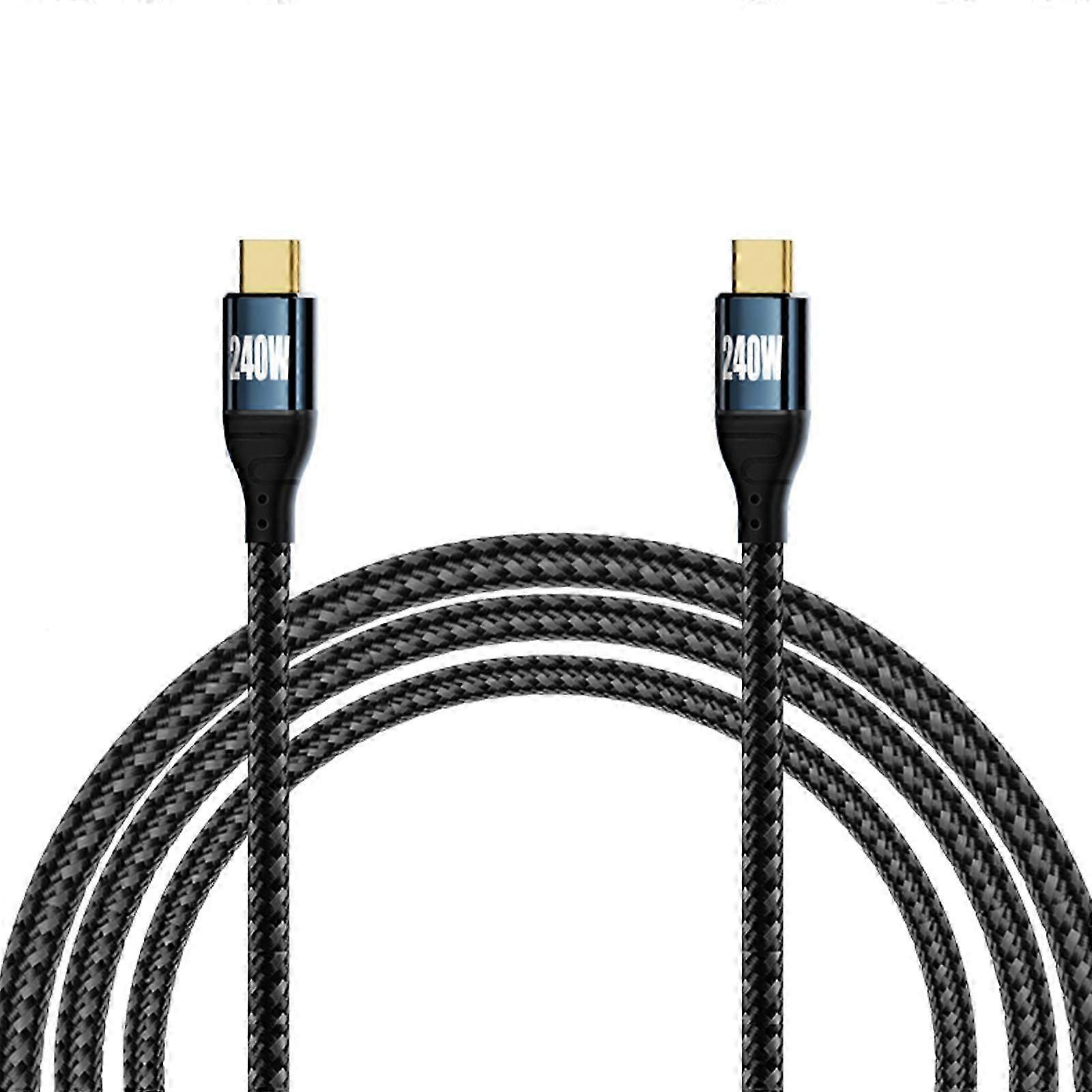 PD240W USB C Cable 480Mbps Type-C Male to Type-C Male Fast Charging Cord for Type C Laptop Phones Tablets