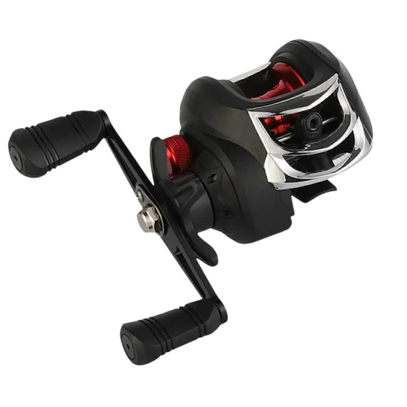 7.2:1 Baitcaster Fishing Reel for Trout Fishing, 17.6 lb Drag, 12-Level Brake System, Left-Handed Casting Spool