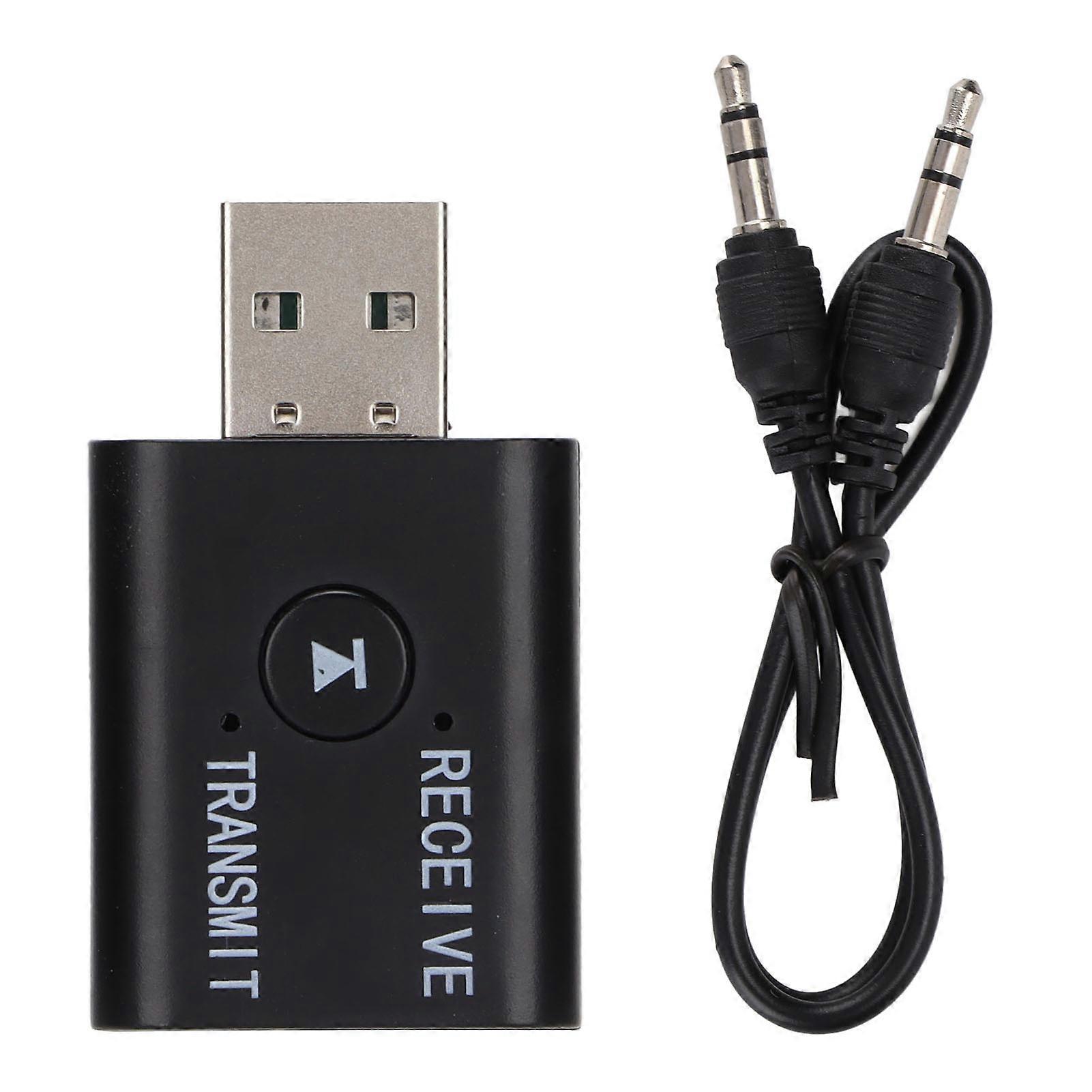 2 in 1 Bluetooth Transmitter and Receiver, Portable Wireless o Adapter for TV, Car, Home Stereo System