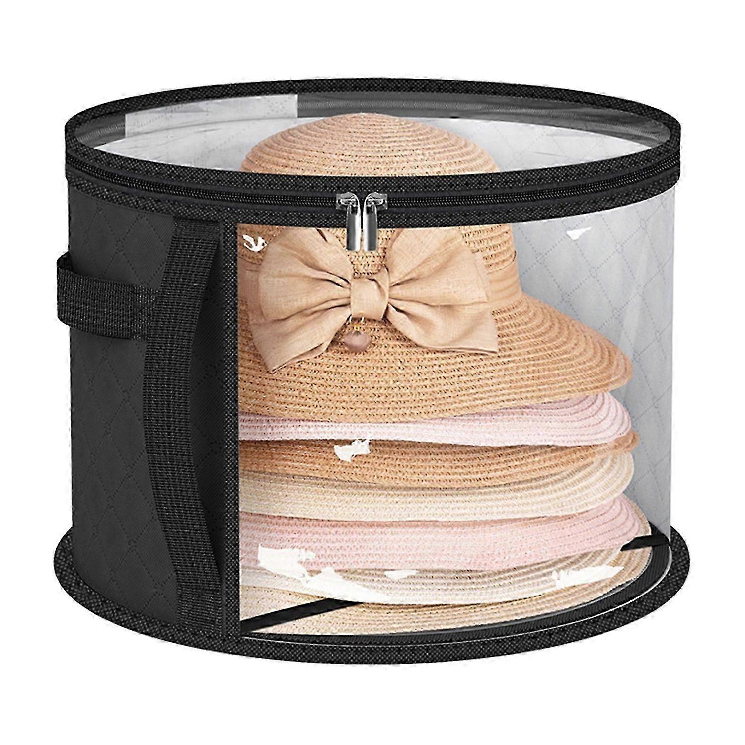 2025 Latest Model Oversized Clear Hat Storage Bag Zipper Closure Large Capacity