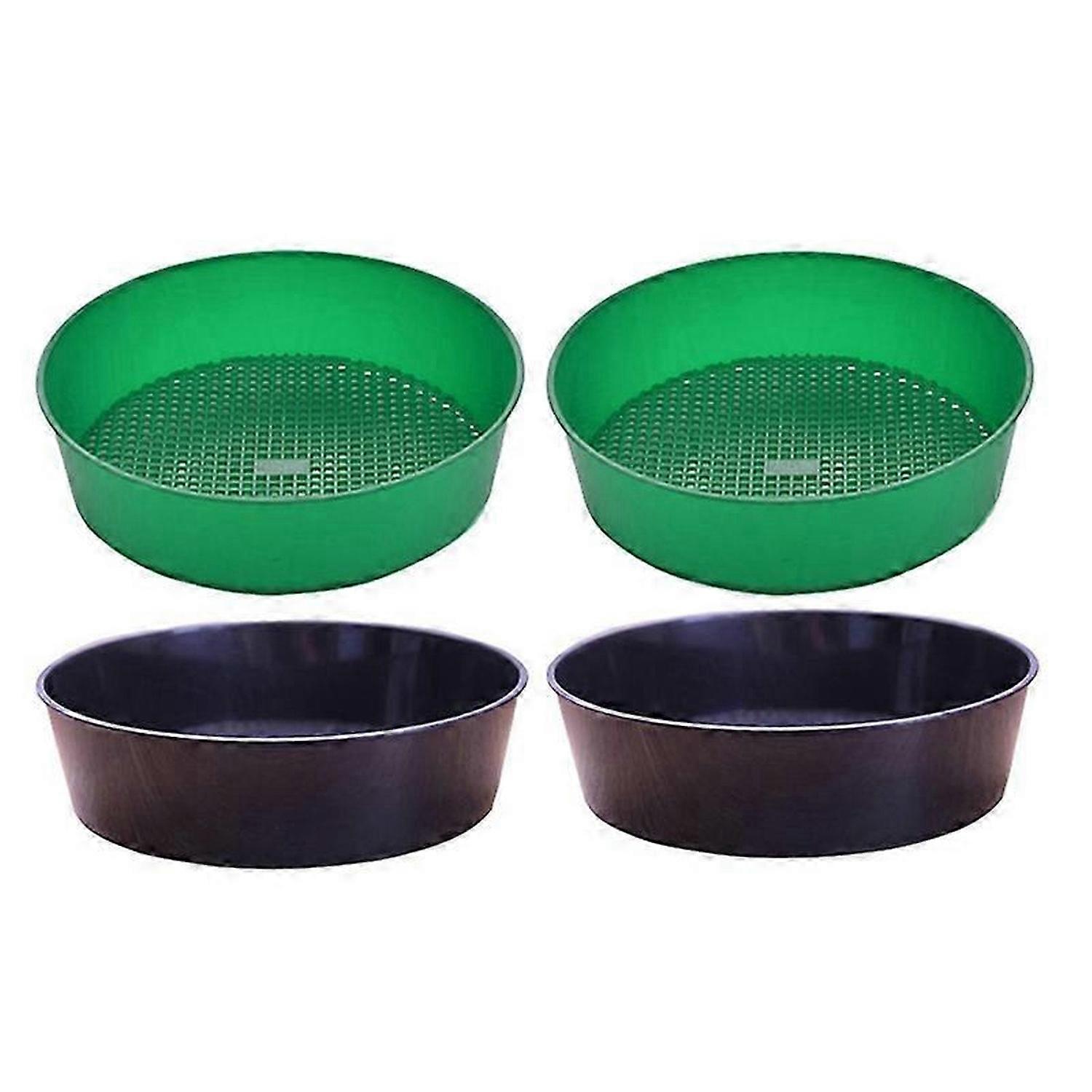 Gartenerdesieb Gartenpflanzer Filter Bodensieb 4er Pack Steingartensieb Sandsieb Set Kompost