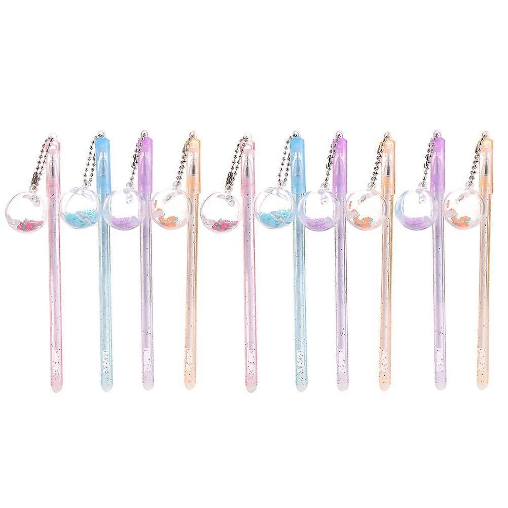 Pens Pendants Assorted Color Sketching Diaries Study Notes 10Pcs