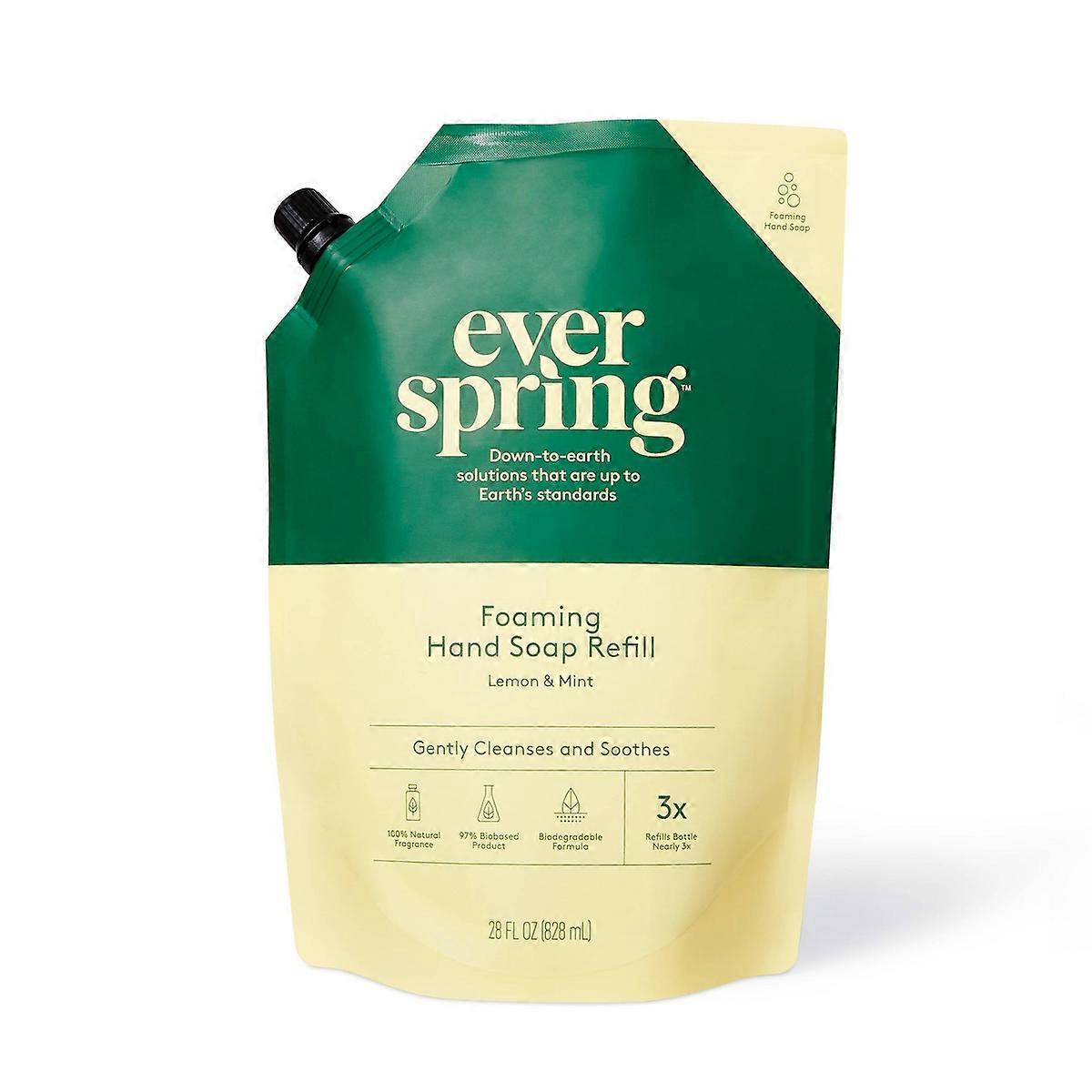 泡沫洗手液补充装 - 柠檬和薄荷 - Everspring™ 28 液量盎司
