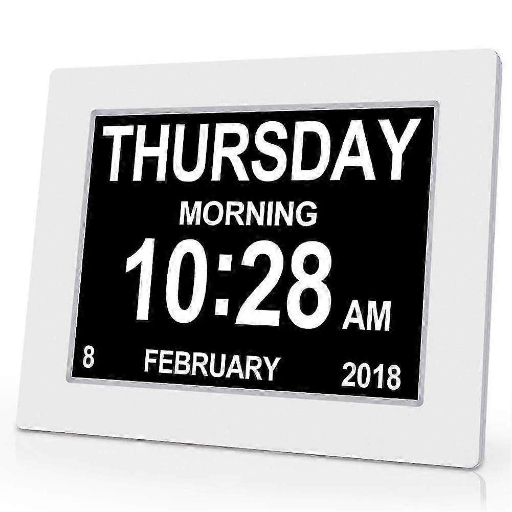 Digital Dementia Clock Calendar Clock Day Date Clock Grand Display Grand Clear Unabbreviated Time And Date