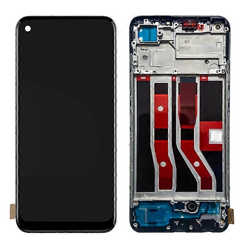 For Oppo A74 4G/A95 4G/F19 Grade C LCD Screen and Digitizer Assembly+Frame Part (TFT Technology)