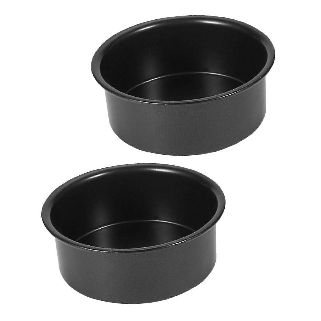 2 pieces cake pans with removable baking molds for easy release and cleaning, heatresistant for family baking and DIY cakes.
