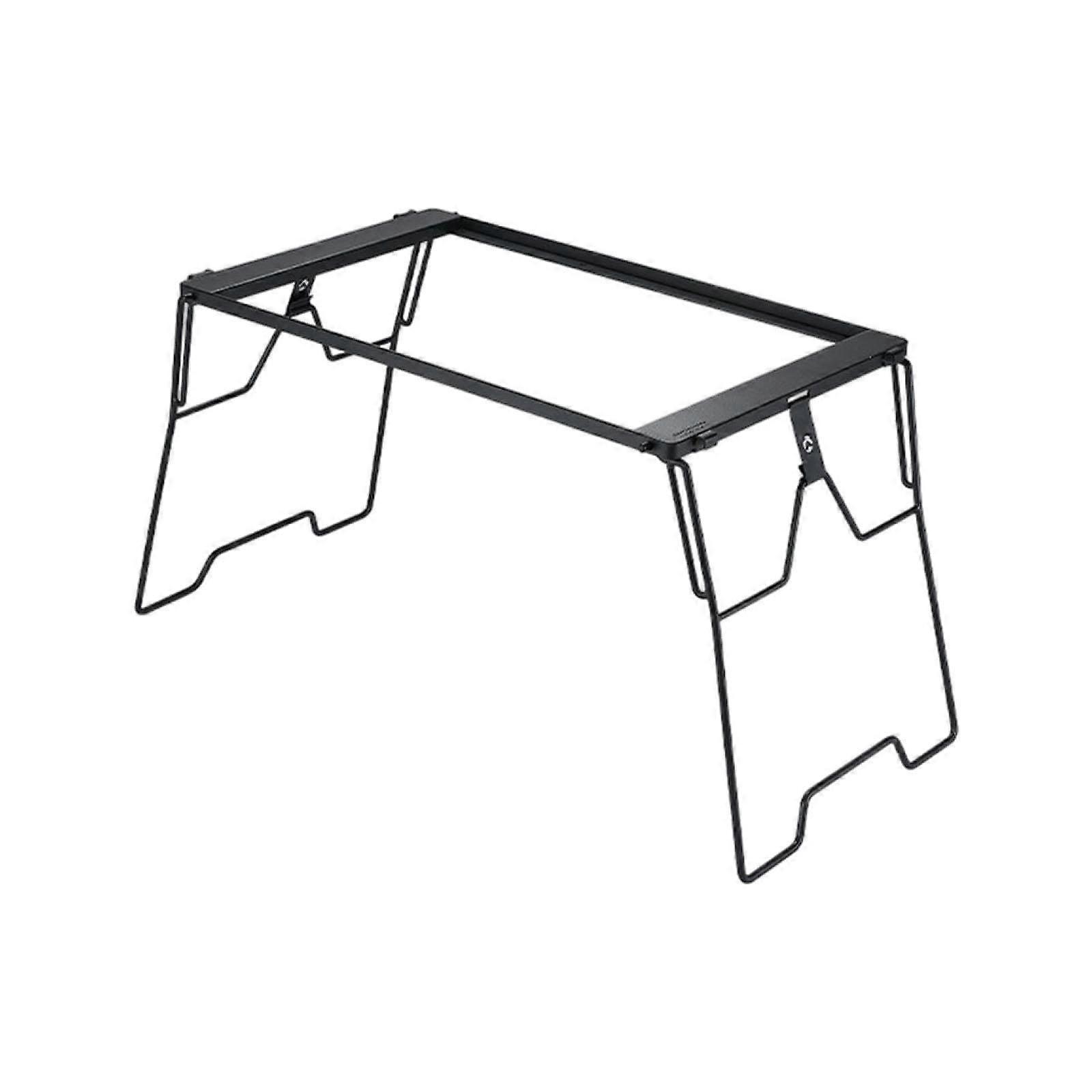 Bridge folding table frame, beach table, lightweight desk, steel storage table, no tabletop for outdoor grilling, party, yard, cooking.