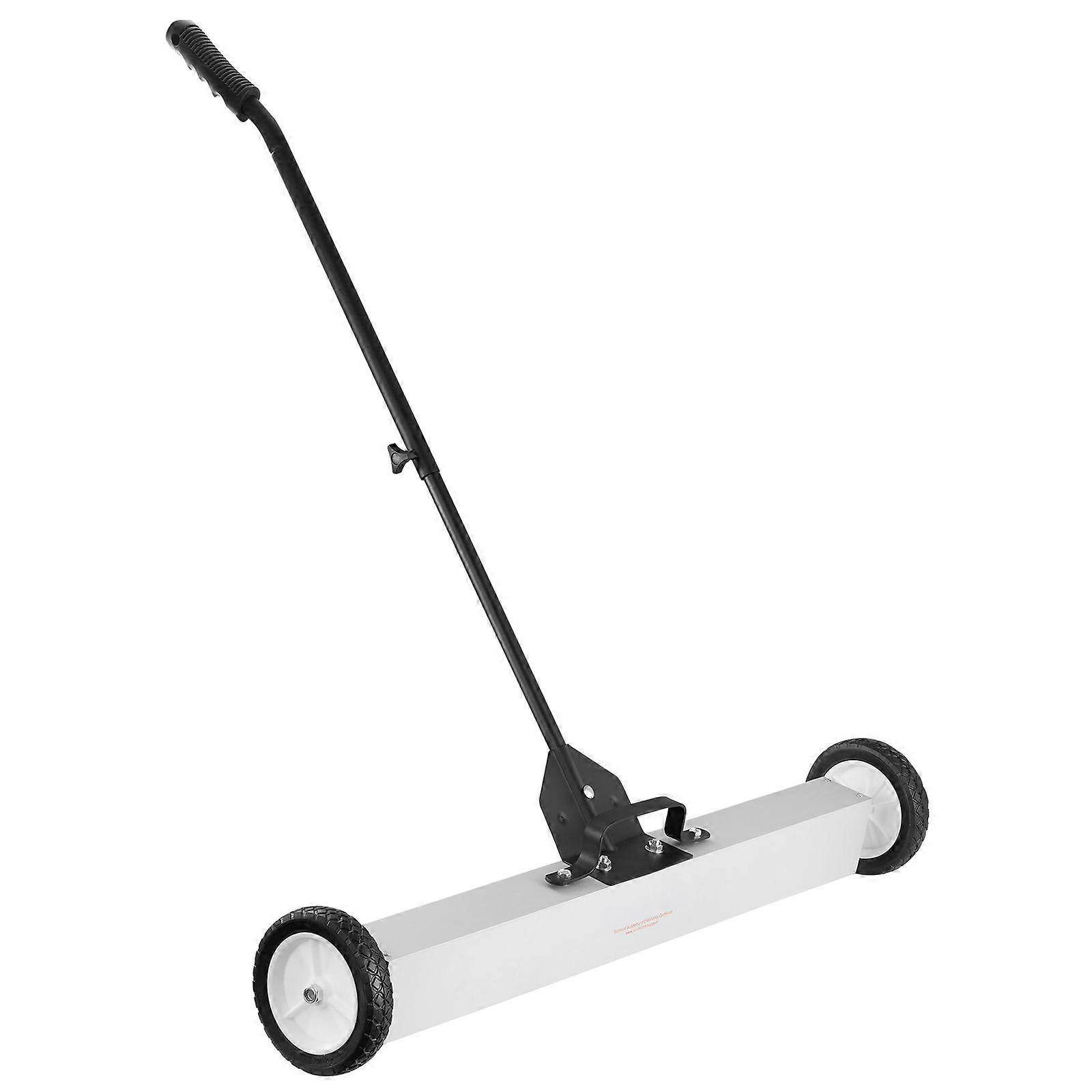 Rolling Magnetic Sweeper with Wheels,55Lbs24-inch, Easy Cleanup of Workshop Garage Yard