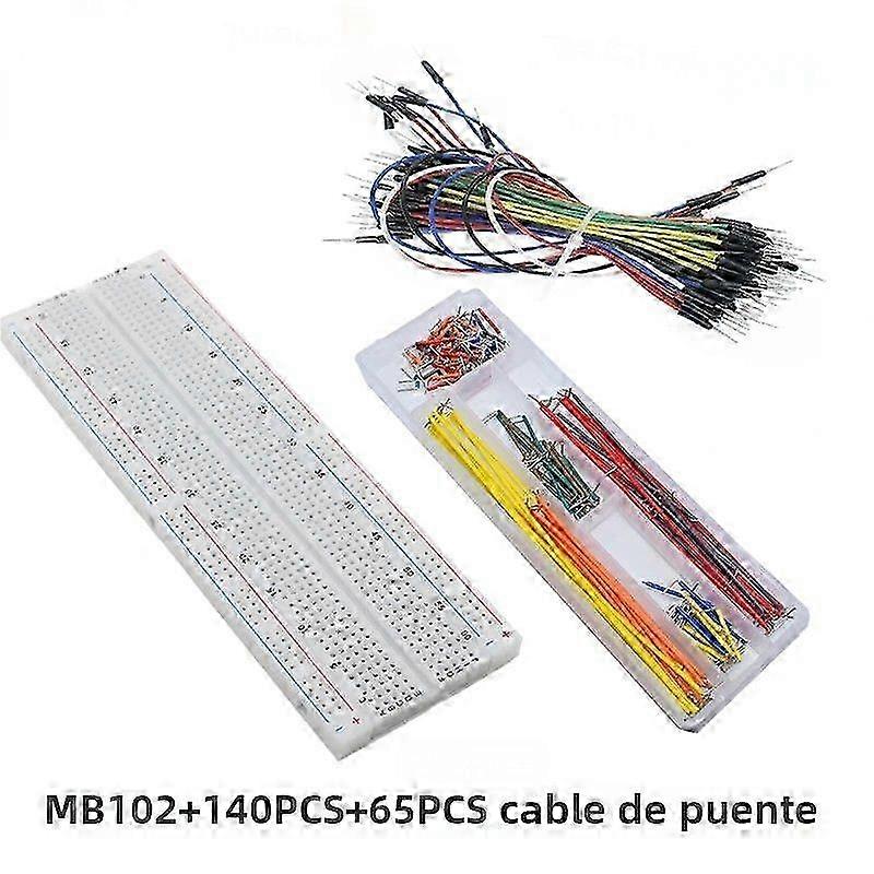 Breadboard Prototype Kit with 400 Screws and 830 Holes for DIY Projects with 65pcs Dupont Cables