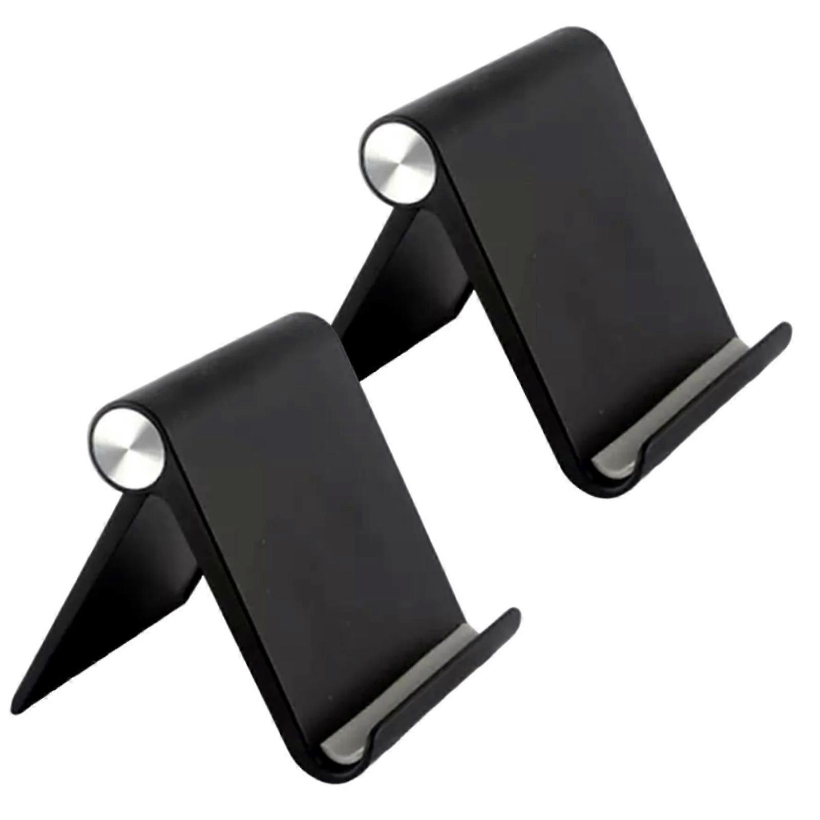 2pcs Foldable Portable Desktop Travel Tablet Stand Adjustable Angle Phone Holder