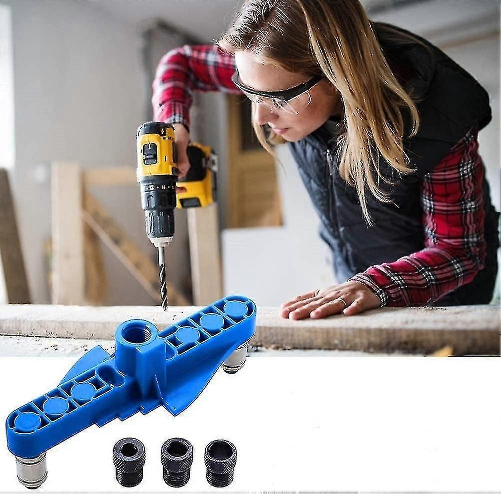 Punch Locator Locator Wood Drilling Center Scriber Line Tool Drill Guide Sleeve