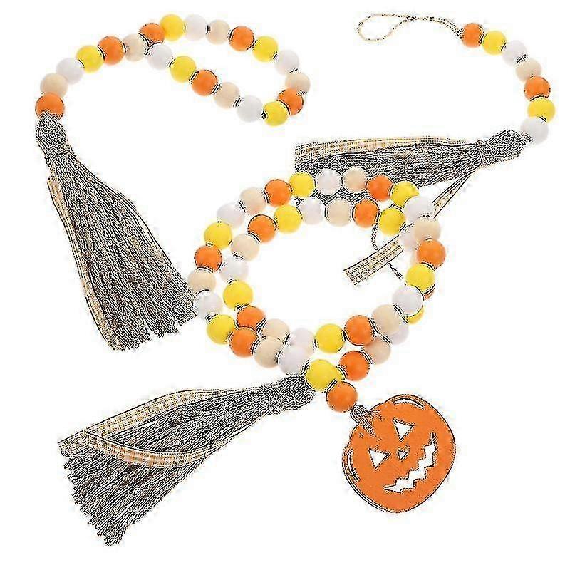 3pcs Wood Beads Decor for Halloween Decorations