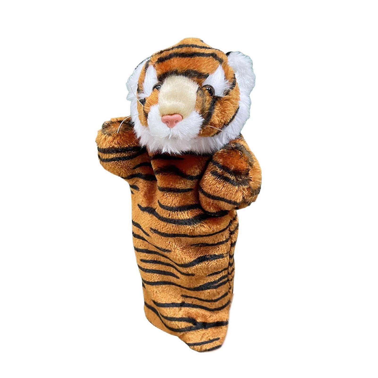 Plush Toy Hand Puppets, Plush Dolls, Cat Wrestling Toy Puppet, SkinFriendly Interactive Finger Puppet for Small Medium Pets Puppy Tiger