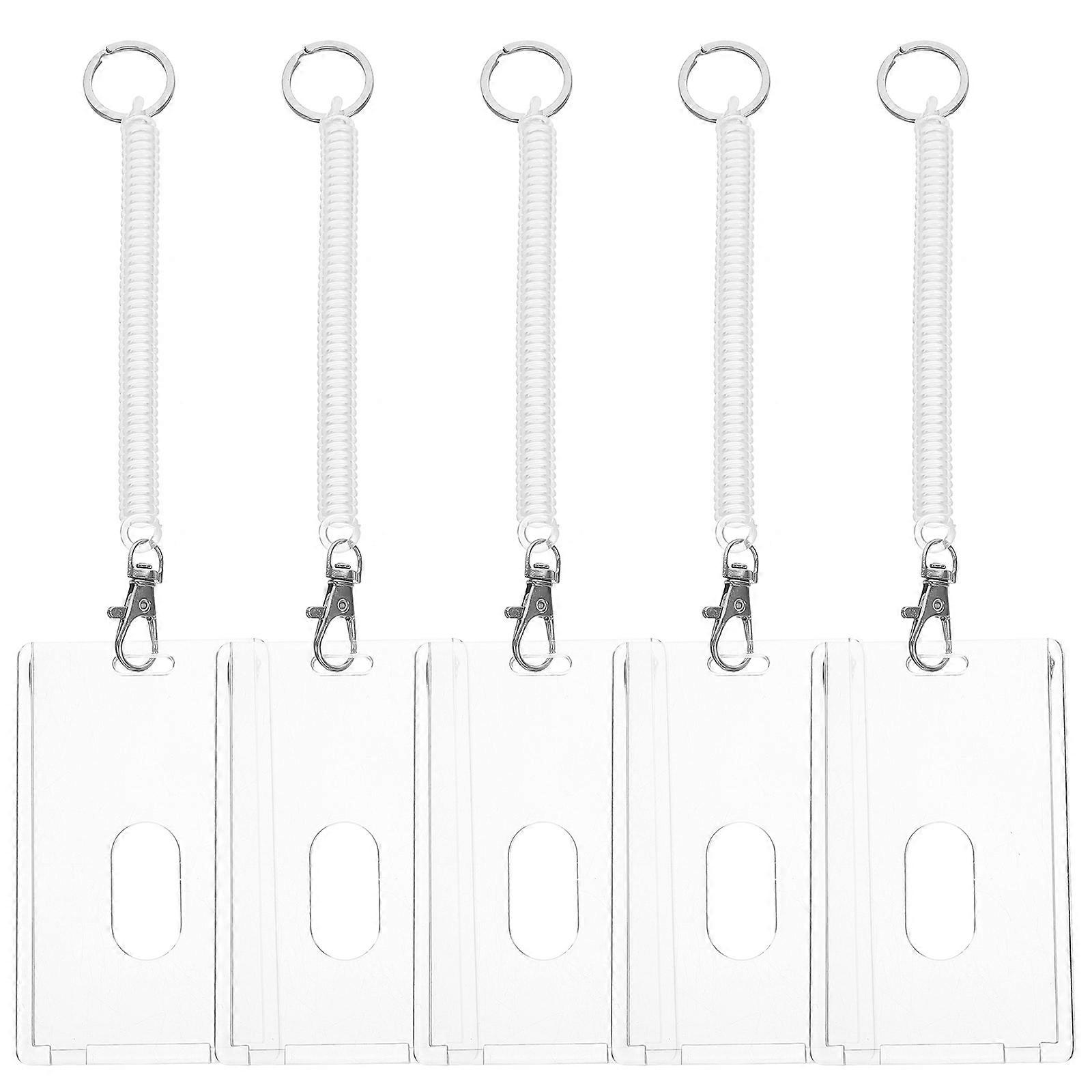 It sounds like you're referring to a product listing or description for **vertical ID badge holders with wristbands**. Here's a refined and