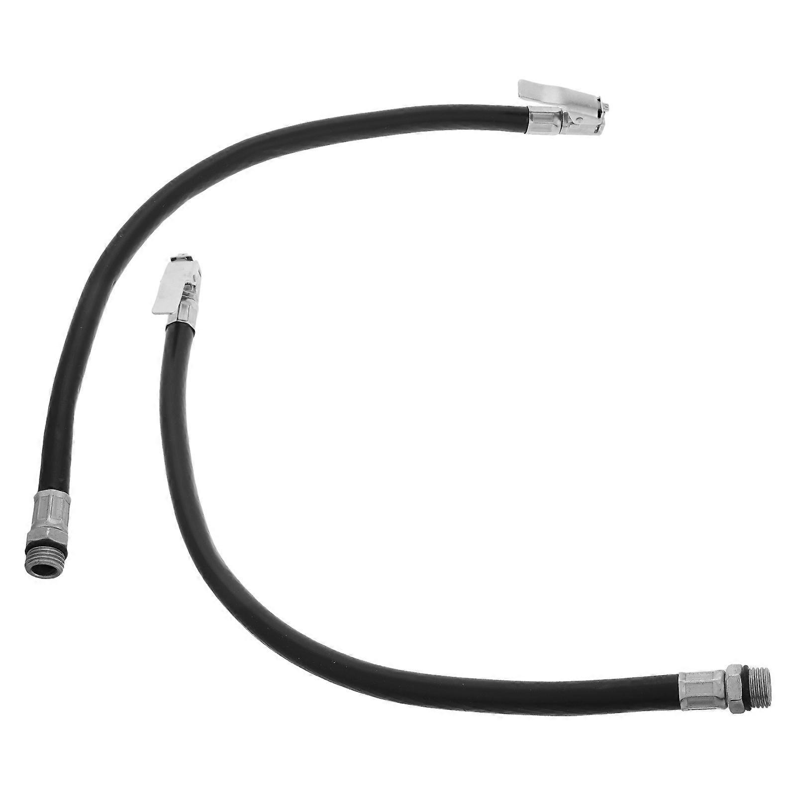 Tire Inflator Hose Kit – Durable Rubber Extension with Air Nozzle & Pressure Gauge for Bicycles and Electric Vehicles – Efficient Tire Inflation