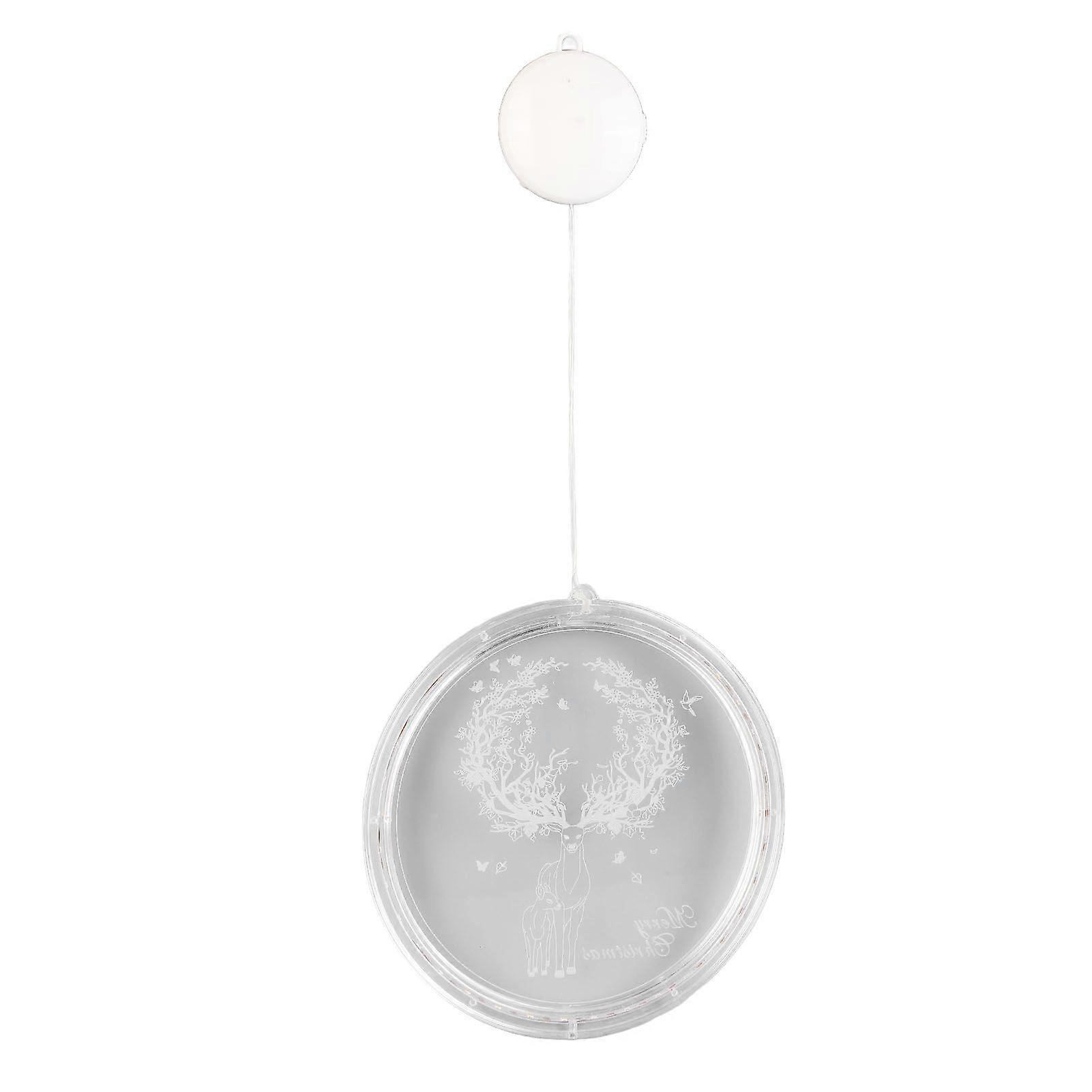 2025 Latest Model  Christmas Decorative Window Light Exquisite Elk Pattern