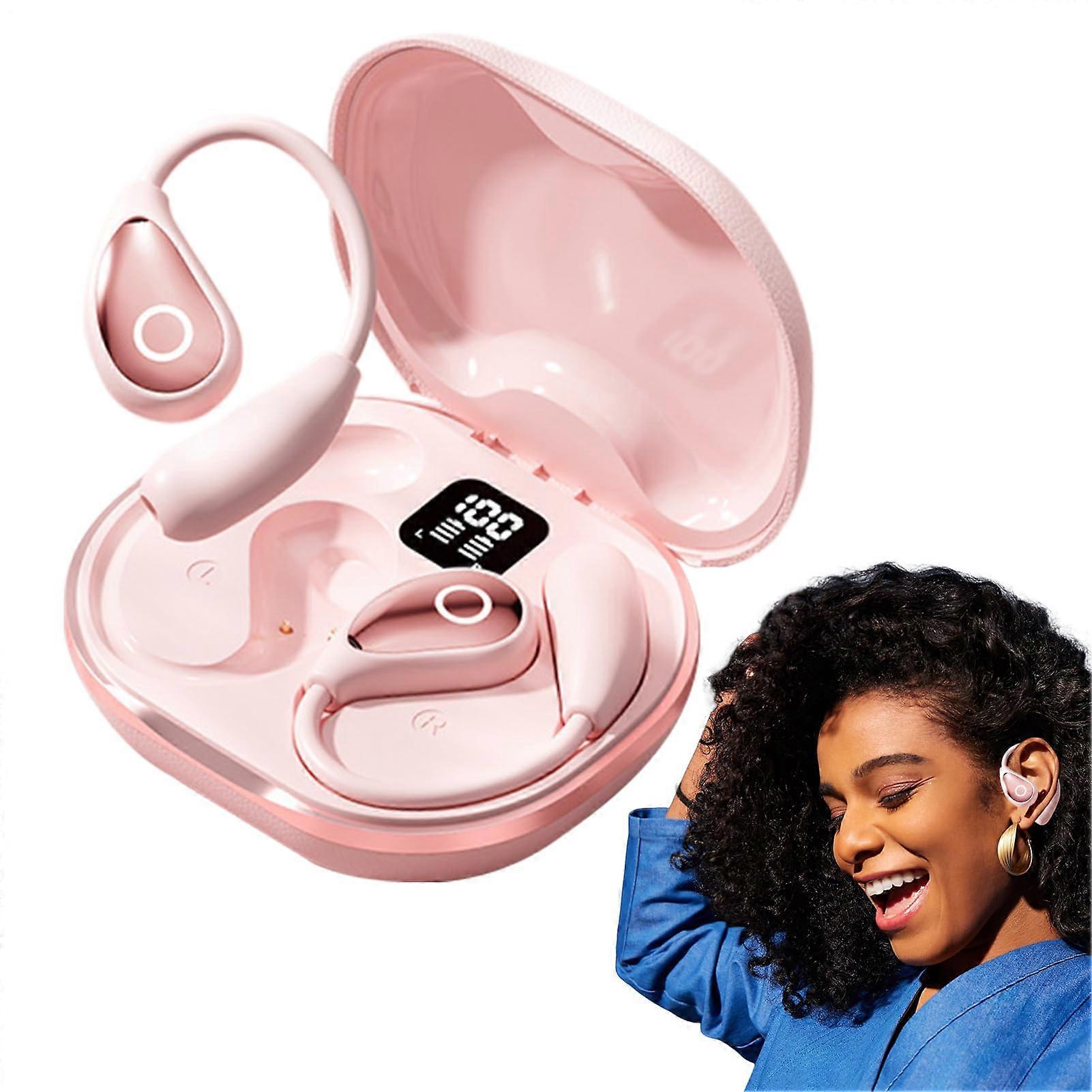 Translation Headphones - Over-Ear Noise-Cancelling Headphones with 144 Languages for Travel, Daily Use, and Academia in Pink
