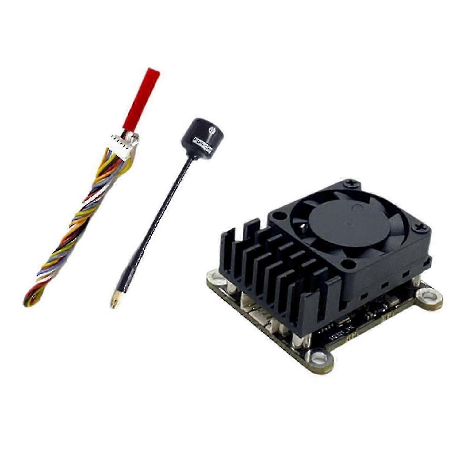 5.8G 2W FPV VTX 2000mW Video Transmitter Module+Upgrade Antenna High Power Adjustable for FPV Long R hwy