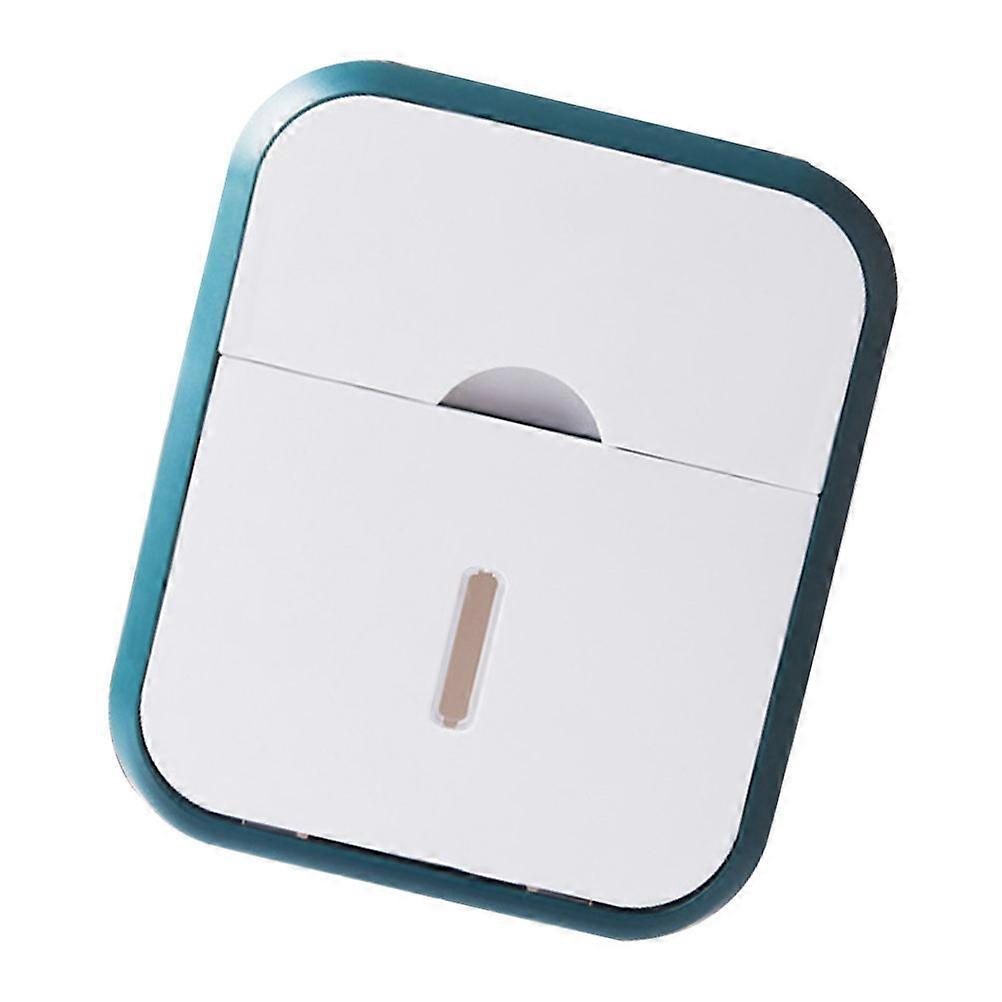 Waterproof Easy to Use Toilet Paper Mounted Tissue Storage Box Bathroom Sundries Stand 18x12.5x22.5cm White Rectangular 1Pcs