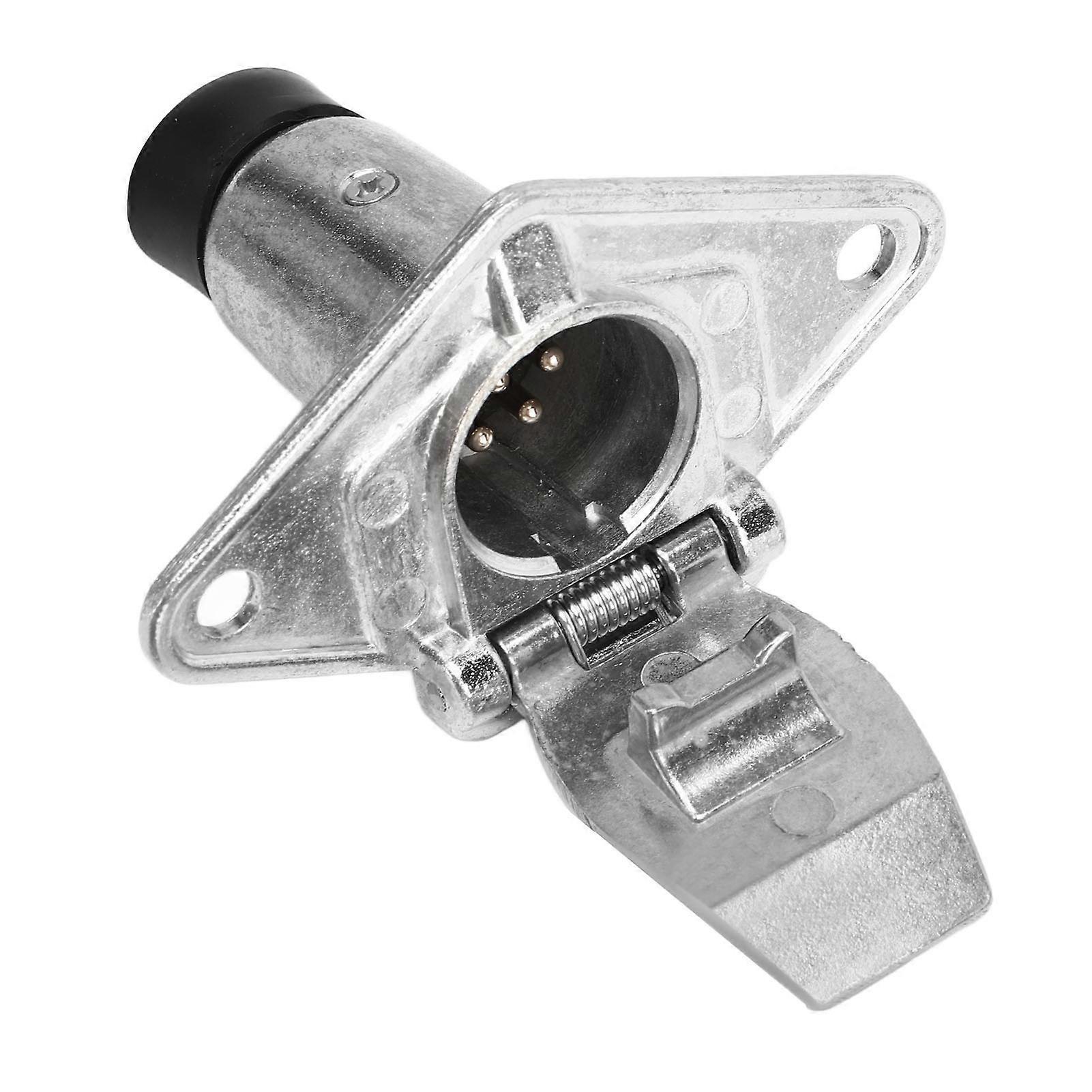 7Pin Trailer Socket Small Metal Socket Trailer Accessory Replacement for RVs, Caravans, Trailers