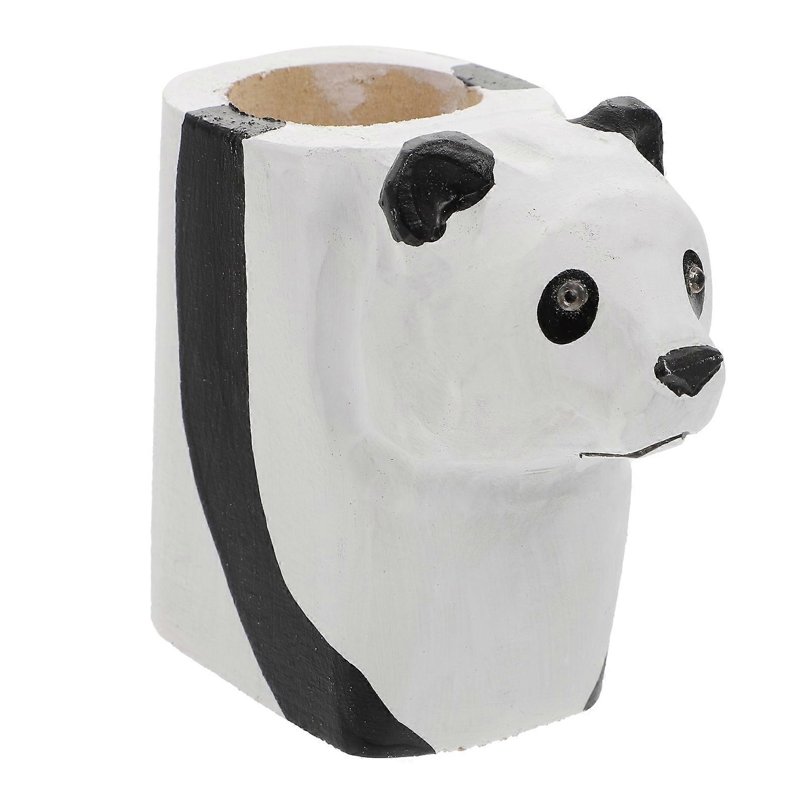 White Synthetic Pen Holder for Home Use Organizes Desk and Keeps It Tidy 1 Pc