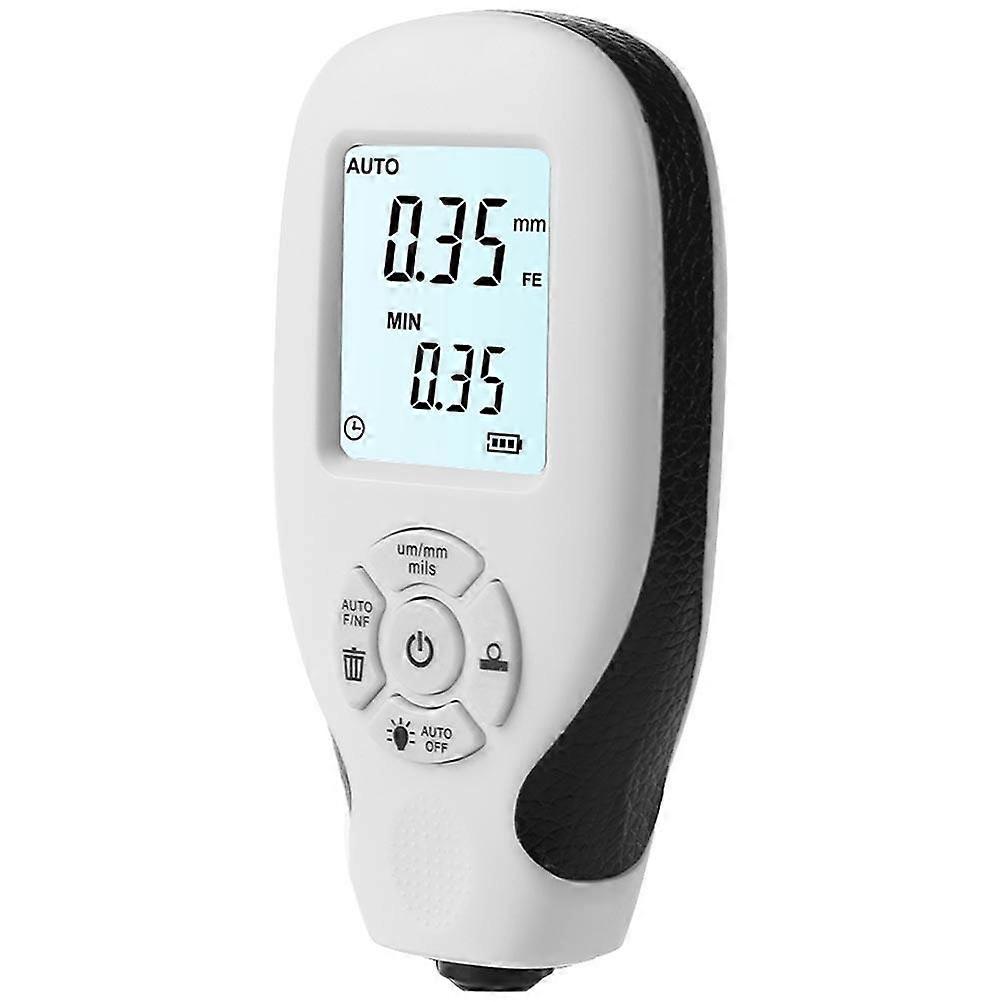 Digital Thickness Gauge Meter Automotive Car Paint Coating Measurement Industrial Applications White 1Set