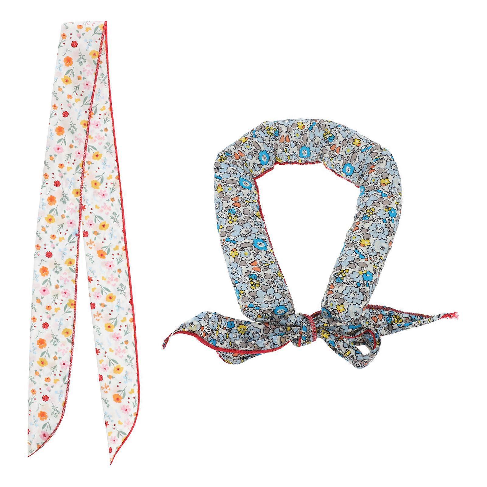 Dog Cooling Scarves Summer Ice Towels Floral Pattern Lightweight Pet Bandanas for Walking Running Hot Weather Use