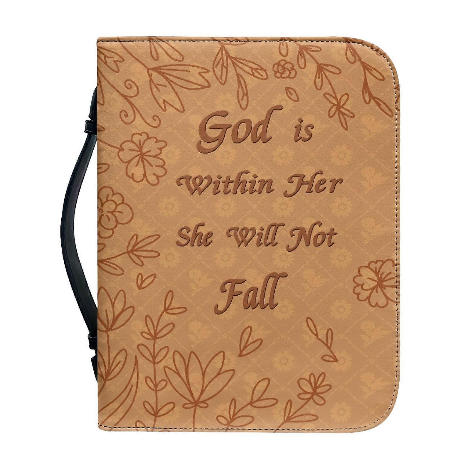 Bible Cover, Protective Case with Handle Bag, Sturdy Material, Manual Protection, Stylish Design, Portable Versatile Case, Book Bag for Travel XL