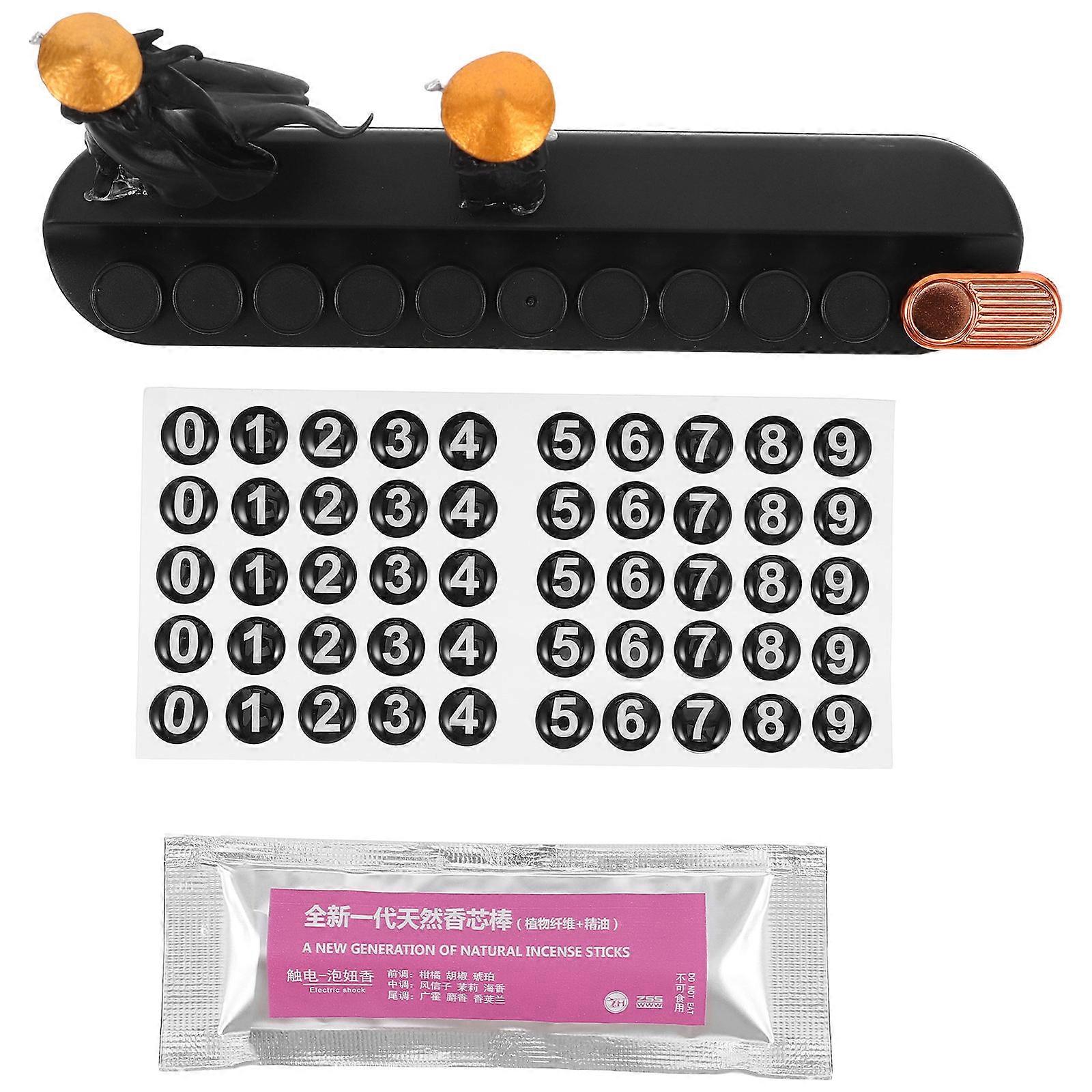 Car Temporary Parking Phone Hidden Design For Easy Vehicle Relocation Temporary Parking 16.00X3.50X1.70CM Black 1 Set