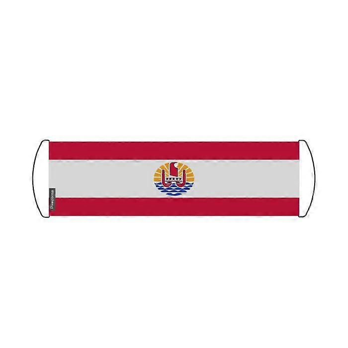 Flag - French Polynesia - 24 x 70 cm - Waterproof fabric - Lightweight - Double-sided print