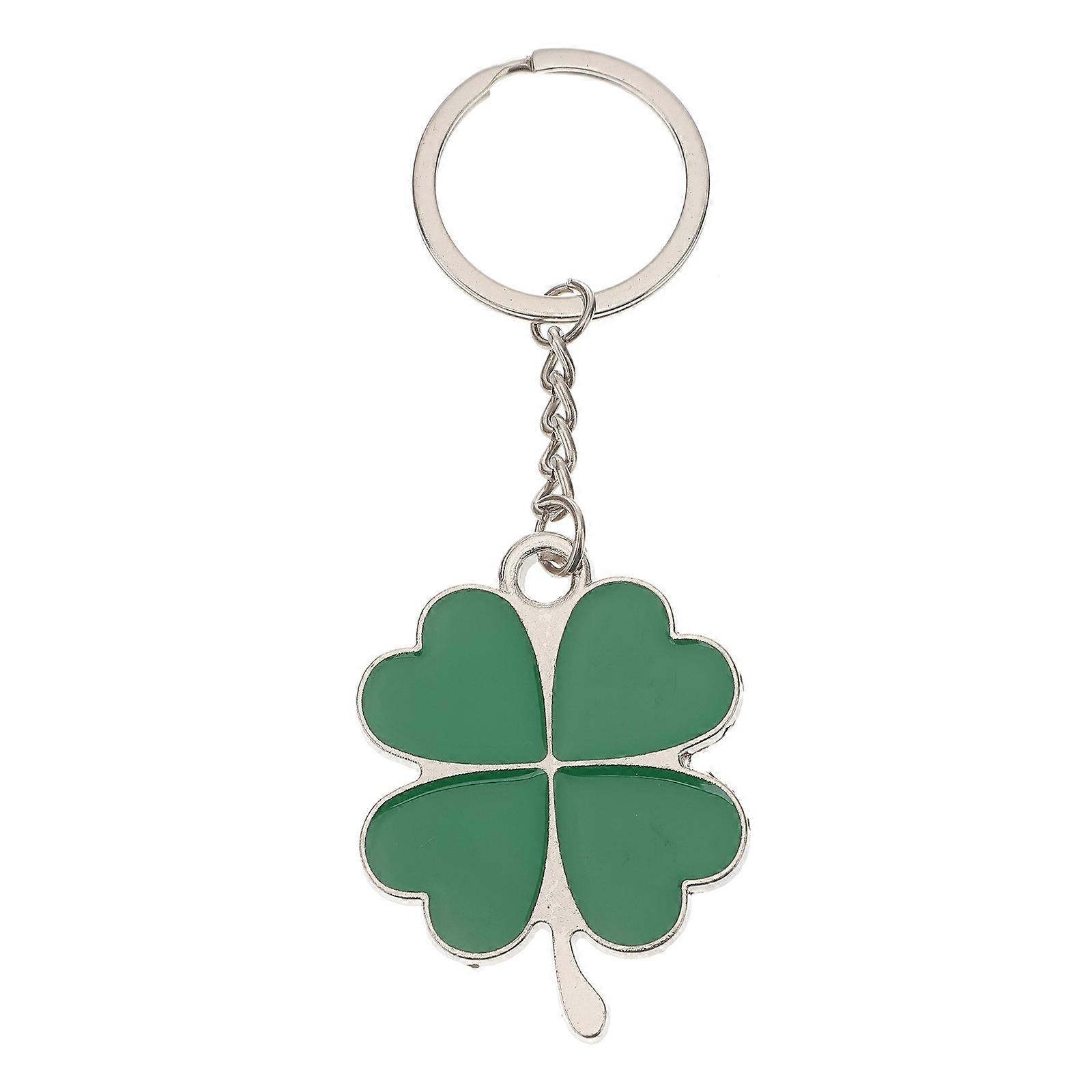 Shamrock Key Chain Four Leaf Charms St Patrick Day present Multi Keys 1Set