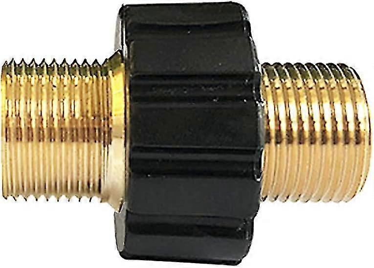 متري M22 ذكر خرطوم خرطوم الخيط الخارجي موصل سريع ، M22 × 1.5 ذكر الموضوع النحاس محول ، الحلمة المزدوجة 22mm قارنة لارتفاع ضغط غسالة خرطوم K