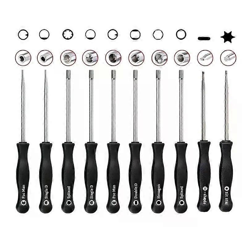 10pcs Screwdriver Kit Small Carburetor Tune up Carburetor Adjustment Tool Single D Double D Hexagon Hex Socket Kit Set