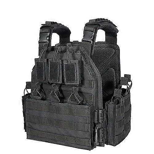 Military Outdoor Hunting CS Game Equipment Quick Release Weapon Battle Field Black Multi Camera Tactical Vest