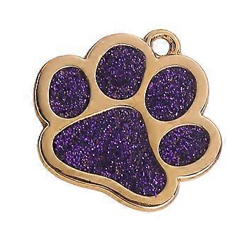 Ciondolo di sicurezza per animali domestici per collare scintillante per cani e gatti, ciondolo in metallo con brillantini multicolore multicolore