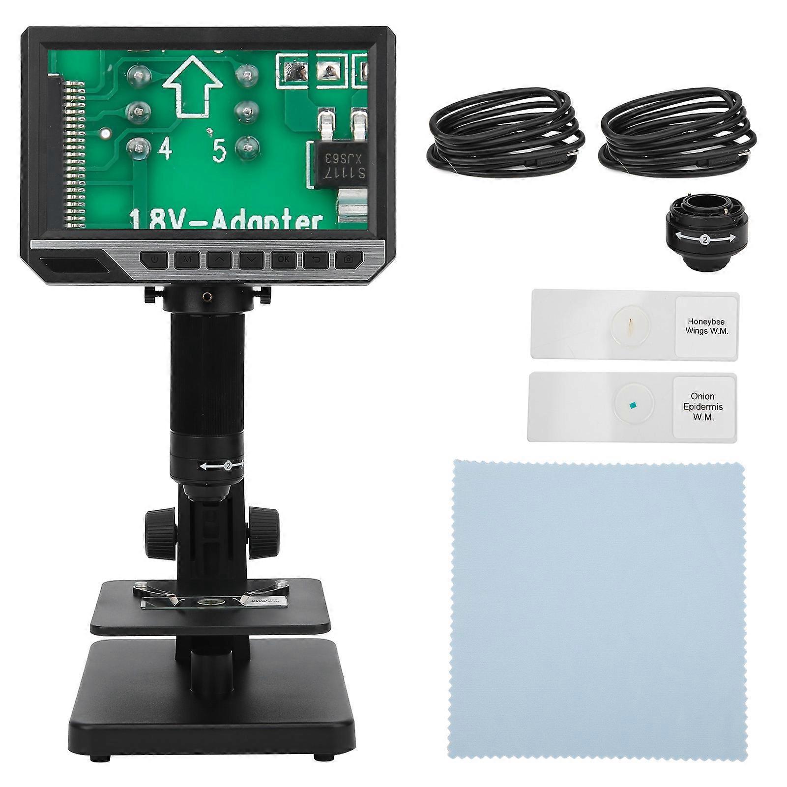 HD Digital Microscope 2000X 7in IPS Screen Lithium Battery Observation Repair Tool 3.7V