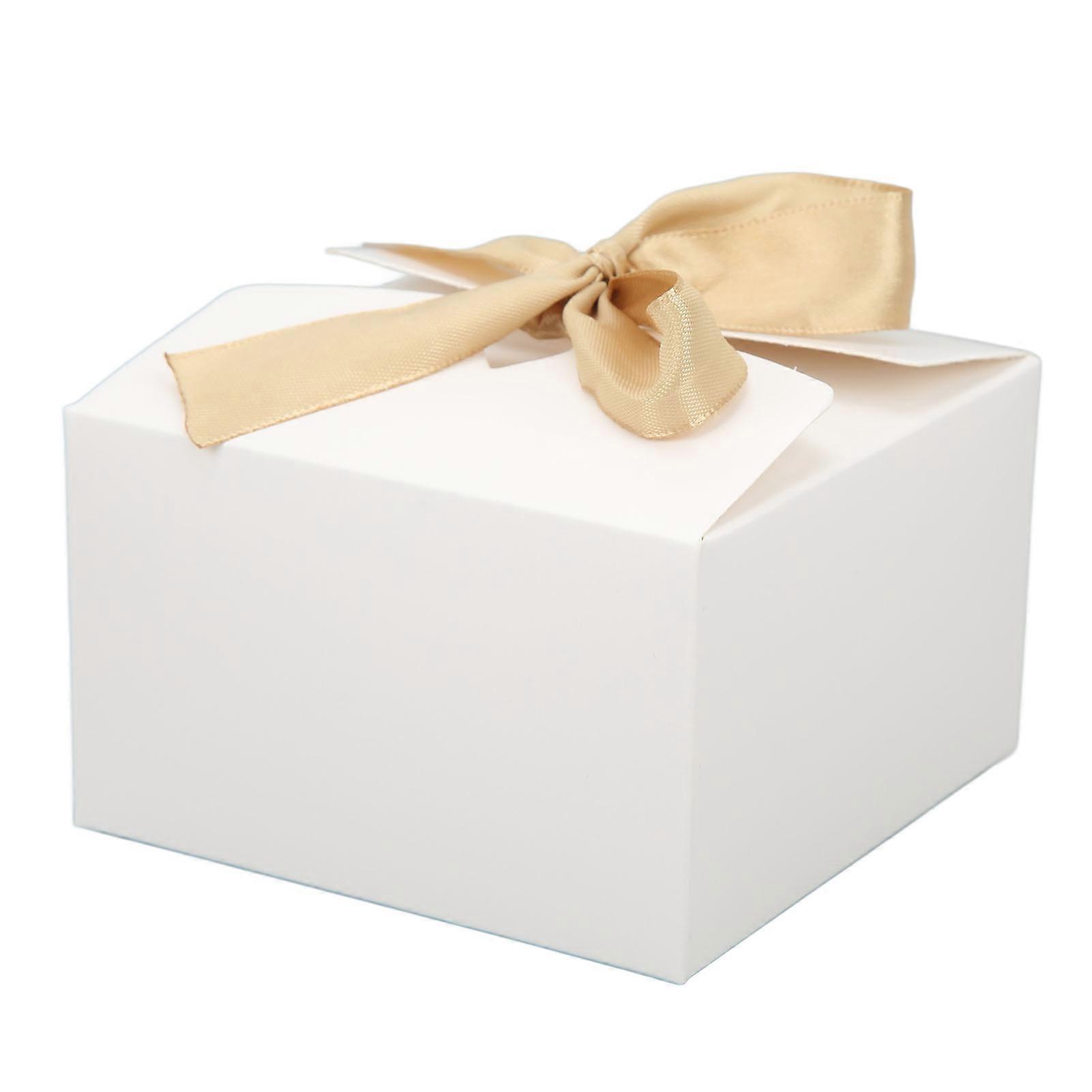 20sets Gift Boxes Rustic White Recyclable Reusable Cardboard Polyester DIY Making Wrapping Boxes for Wedding Party