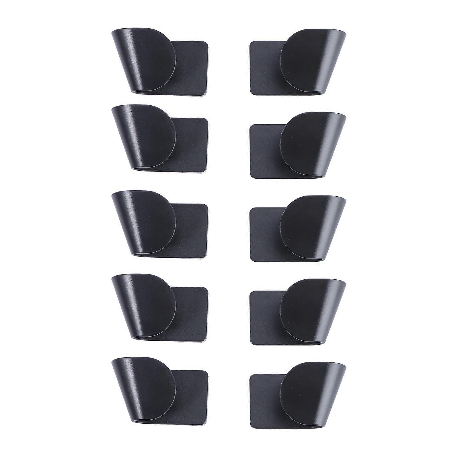 Adhesive Pot Lid Stand Pot Lid Storage Rack Kitchen Utensils Organizer Round Shape Seamless Stickers Design 5 Pair